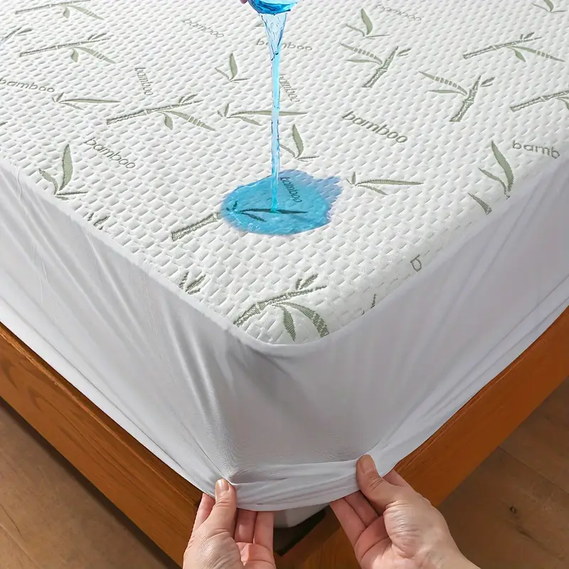 Mattress Protector Waterproof - 1pc Bamboo Mattress Protector, Breathable and