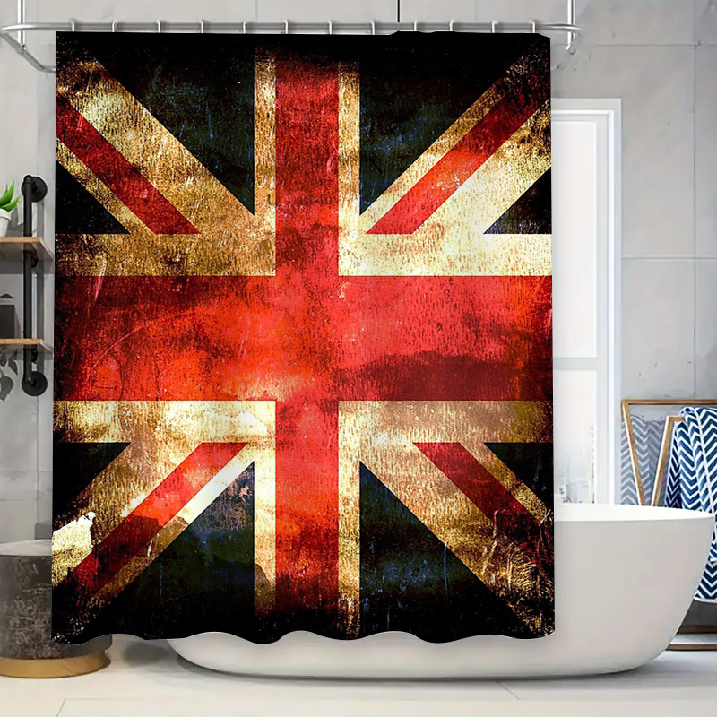 Home Textiles Uk - British Flag Shower Curtain Waterproof Vintage