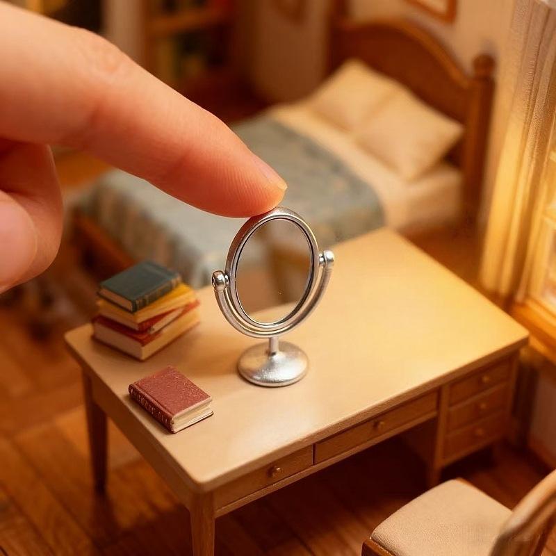 1Pcs Miniature Retro Mirror Dr - Vintage Home Textiles review and price