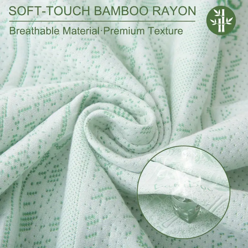 1pc Bamboo Mattress Protector, - Mattress Protector Waterproof review and price