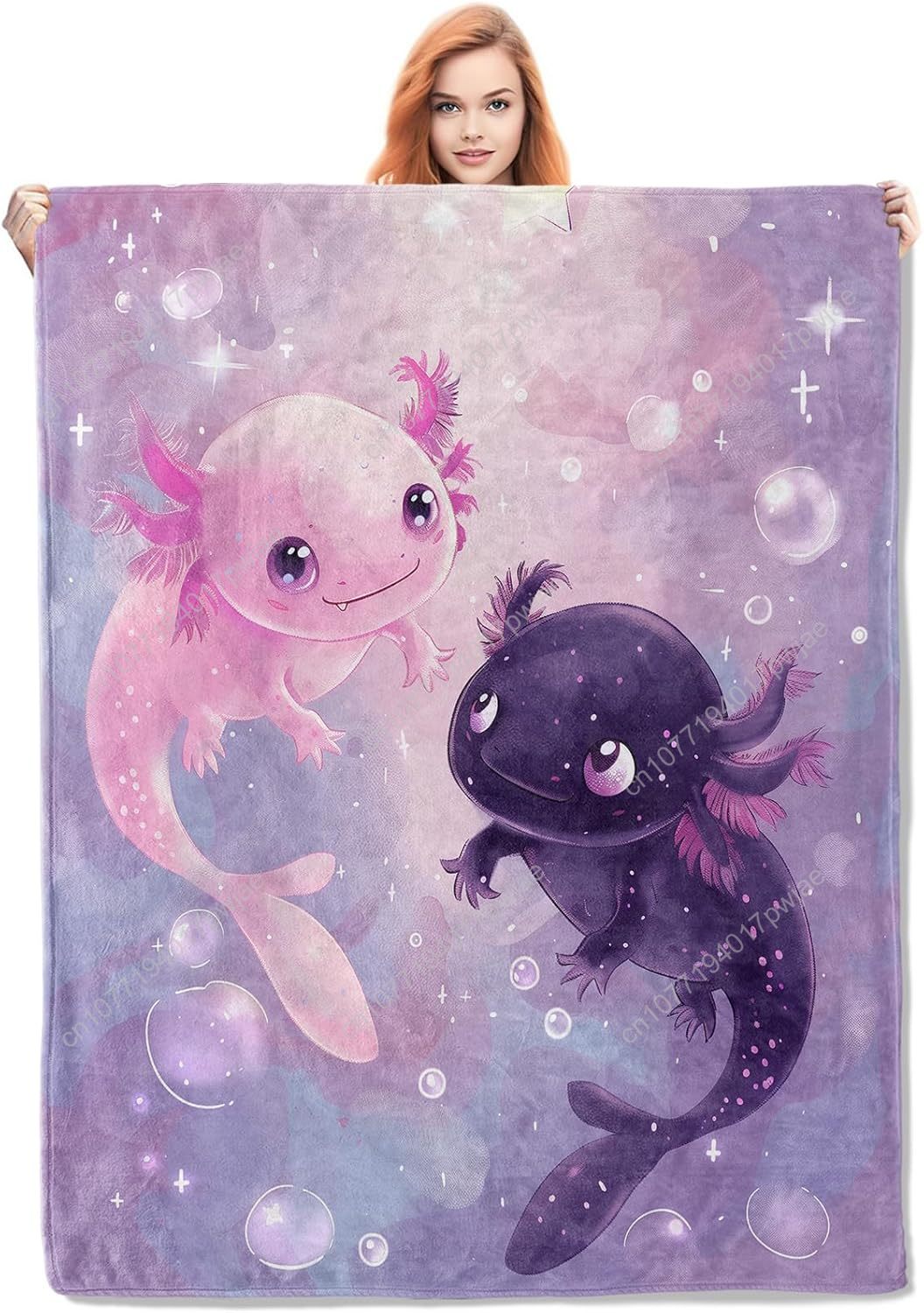 Axolotl Blanket Cute Axolotls  - Home Textiles Usa review and price