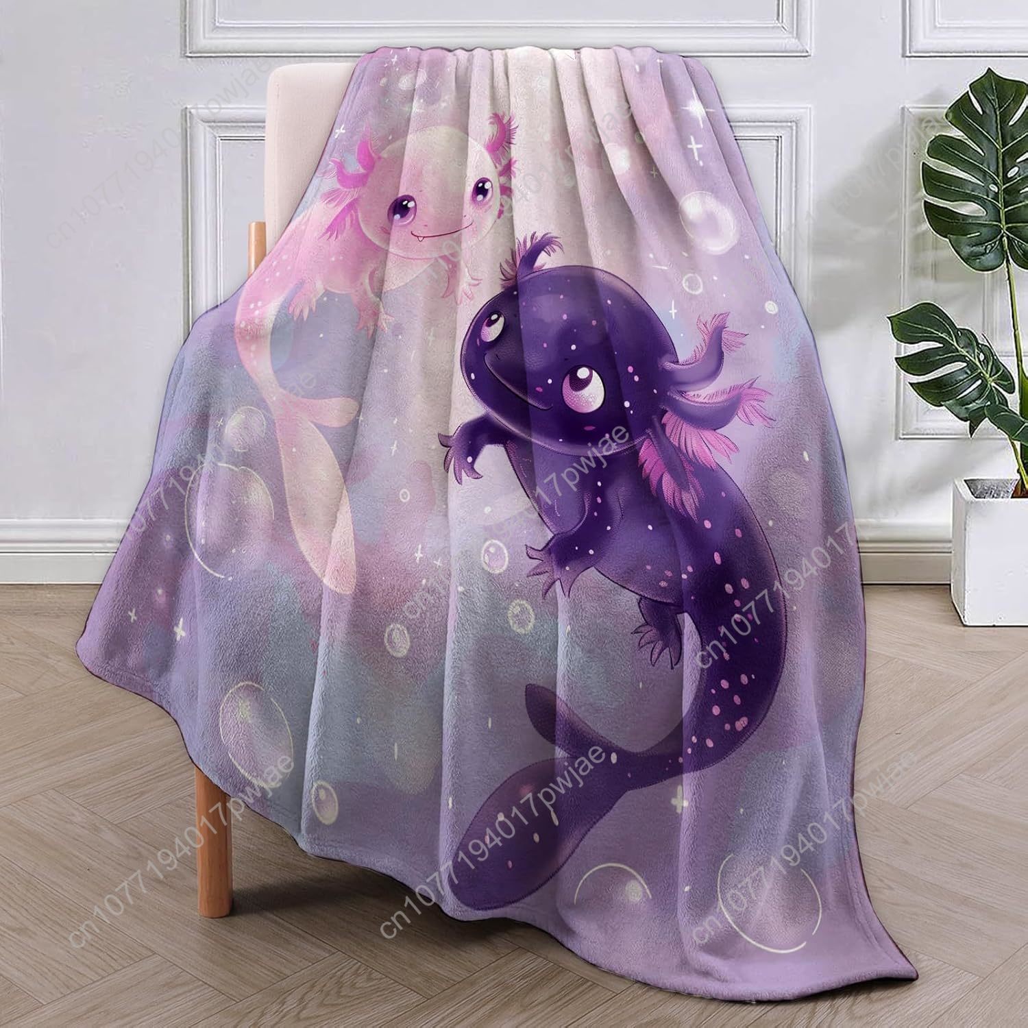 Axolotl Blanket Cute Axolotls  - Home Textiles Usa review and price