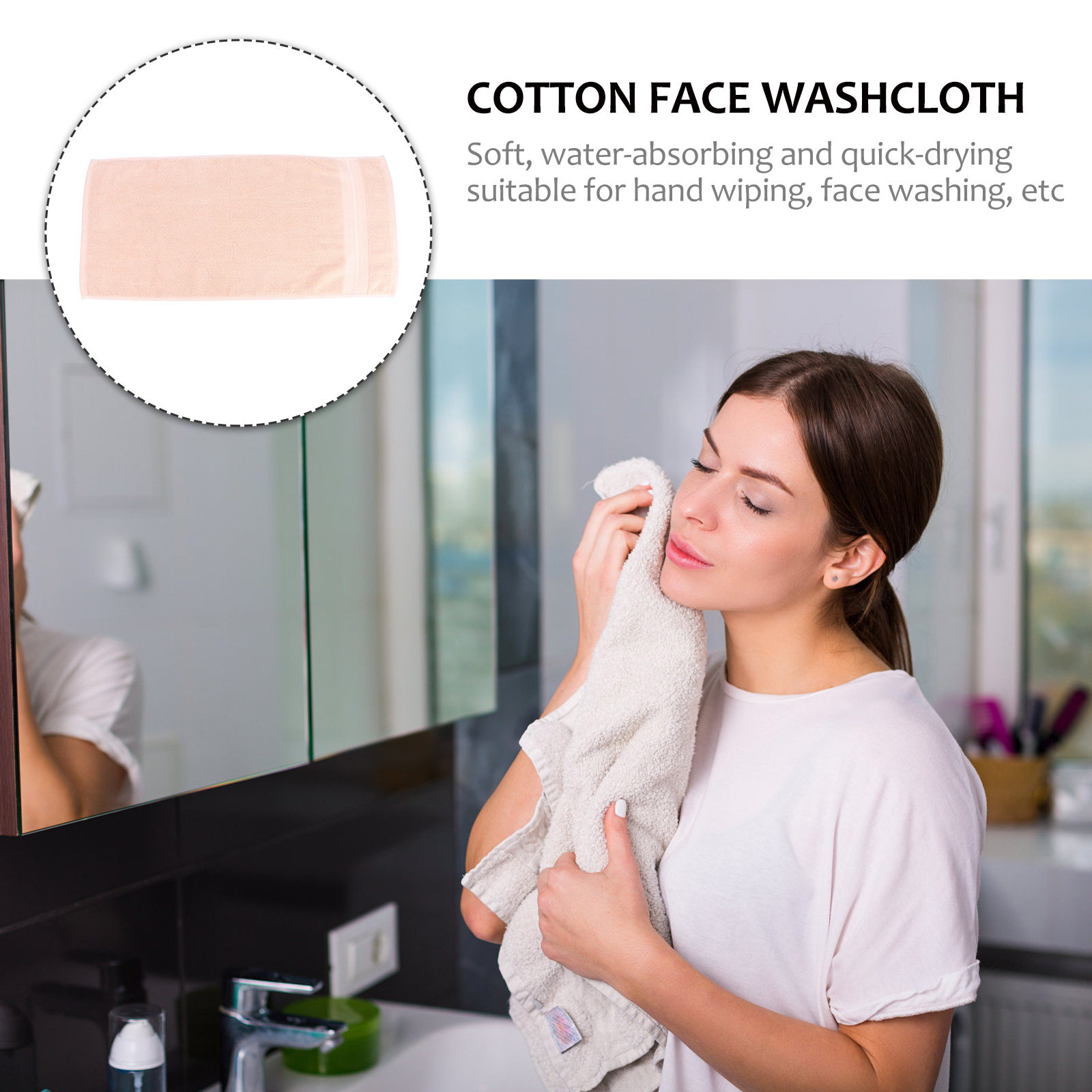 1Pcs Pure Cotton Face Towel So - Home Textiles Pakistan review and price