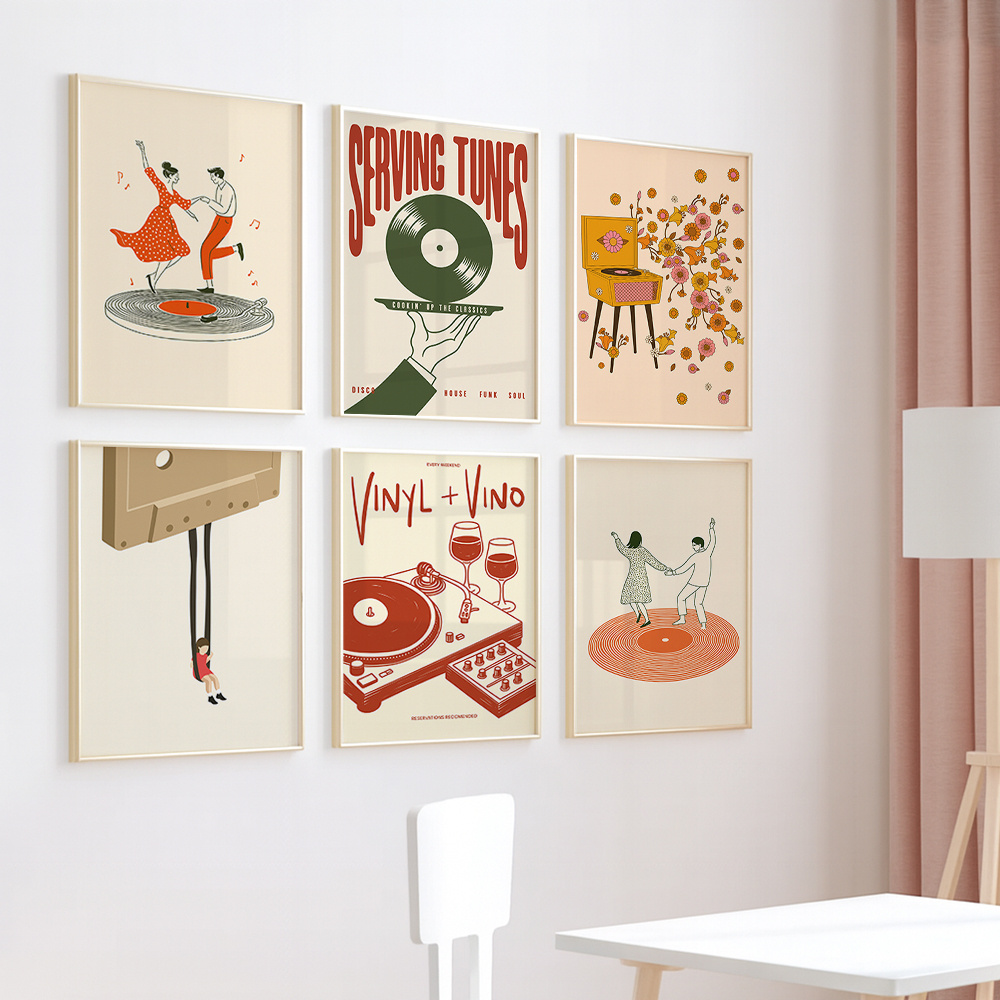 1pc Vintage Music Canvas Poste - Vintage Home Textiles review and price