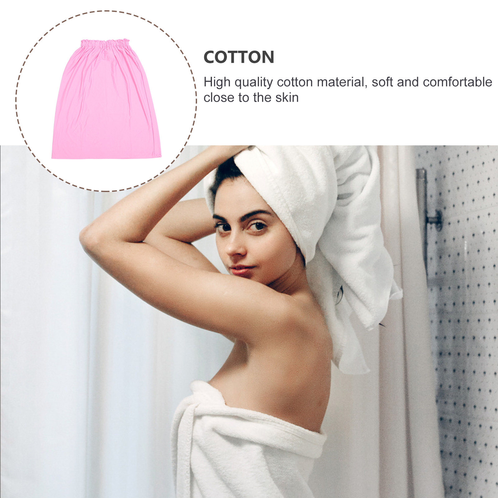 1Pcs Premium Cotton Bath Skirt - Home Textiles Pakistan review and price