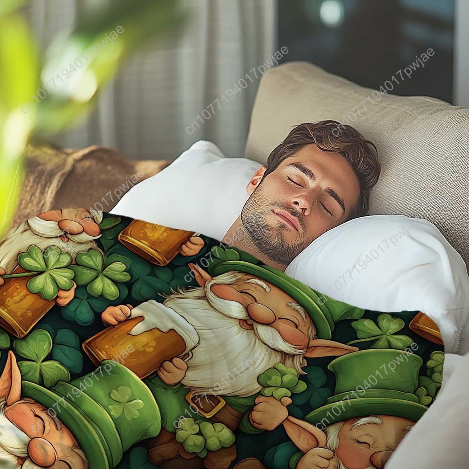 St. Patrick’s Day Gnome Throw  - Home Textiles Usa review and price