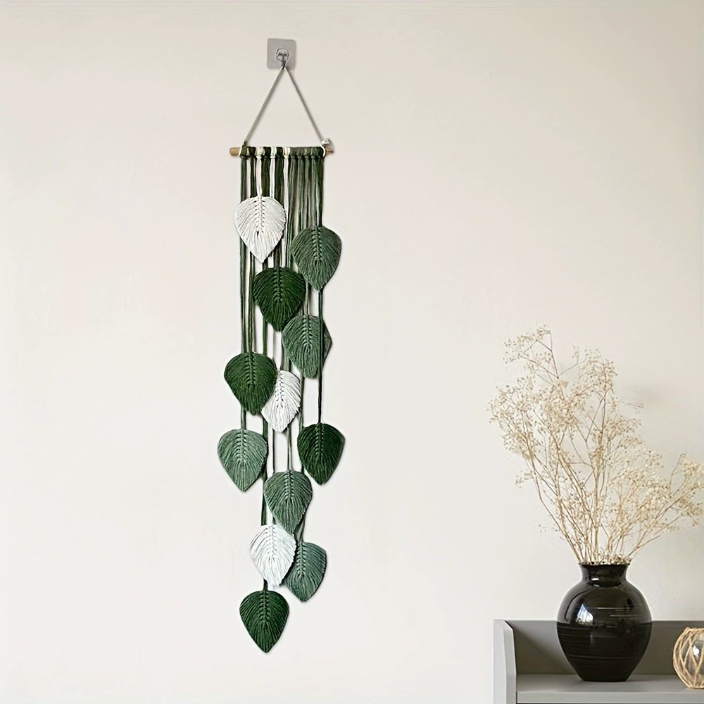 Handwoven Leaf Wall Hanging Ta - Home Art Textiles review and price