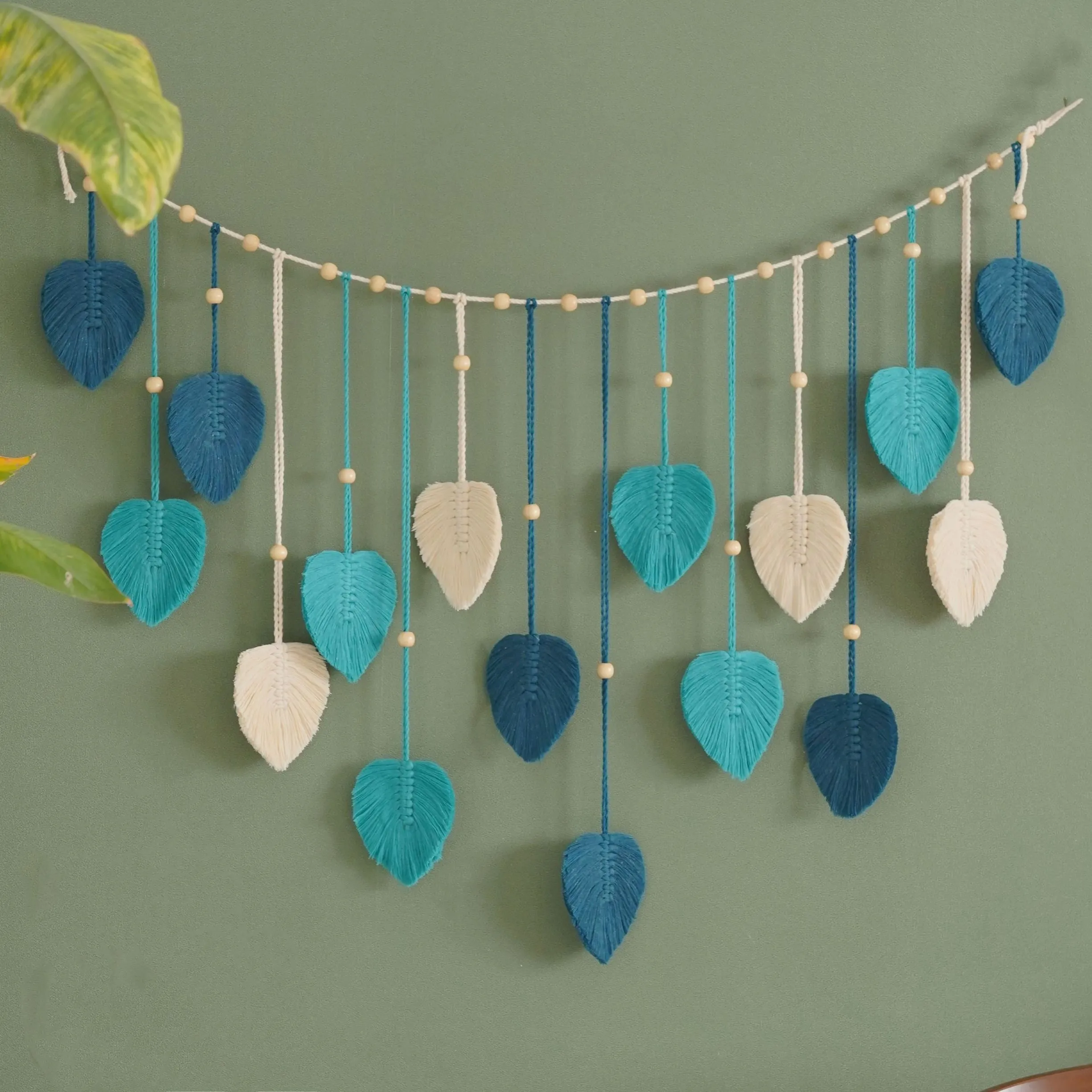 1 Pc Green Leaves Garland, Mac - Home Art Textiles review and price