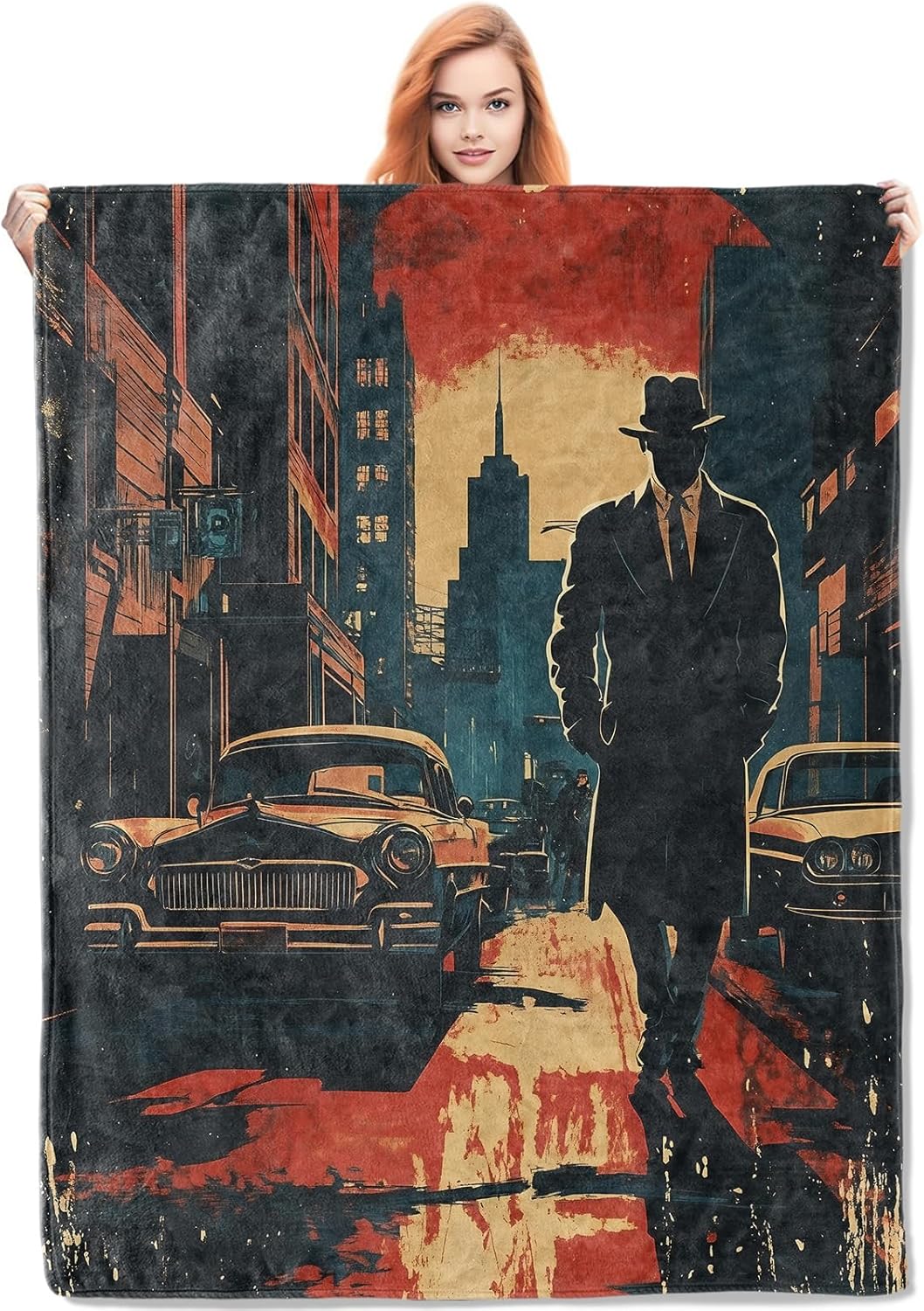 Noir Detective Blanket Gifts f - Home Textiles Usa review and price