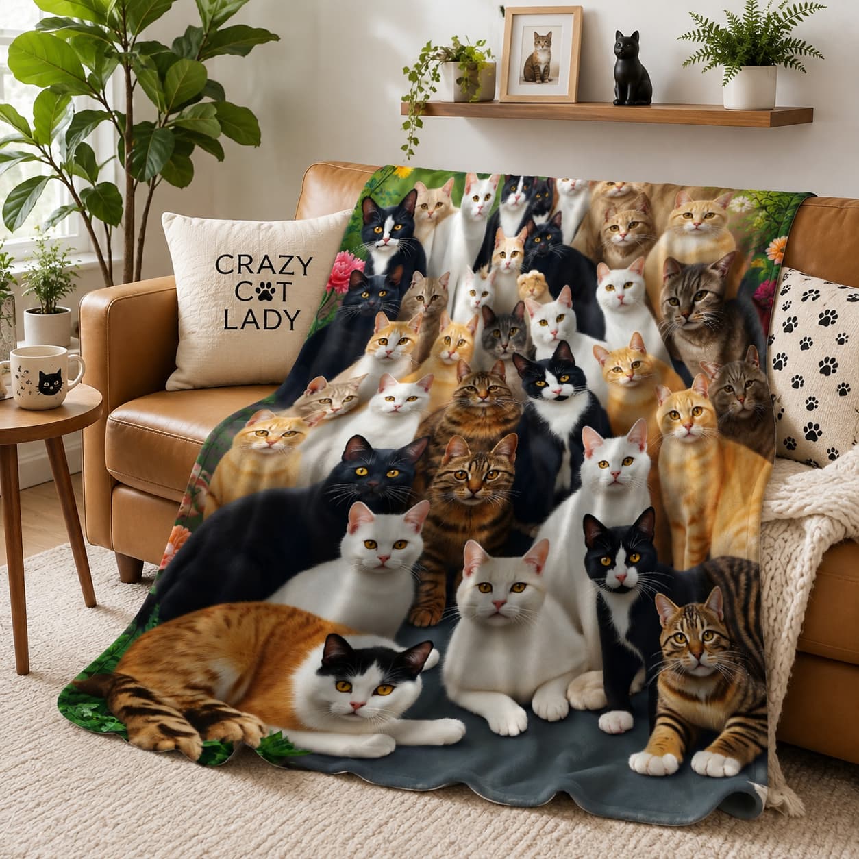 1pc Cat Group Soft Blanket, Su - Home Textiles Group review and price