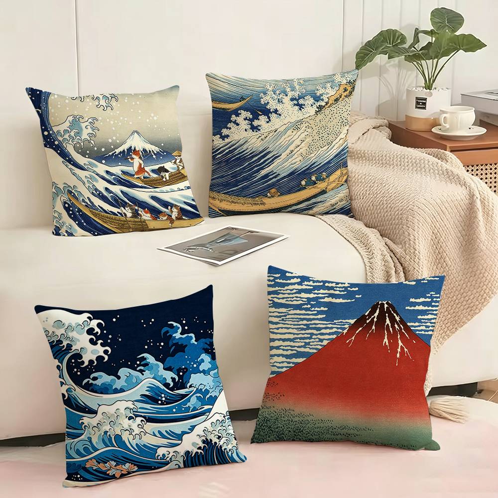 Art Katsushika H-Hokusai  Squa - Home Art Textiles review and price