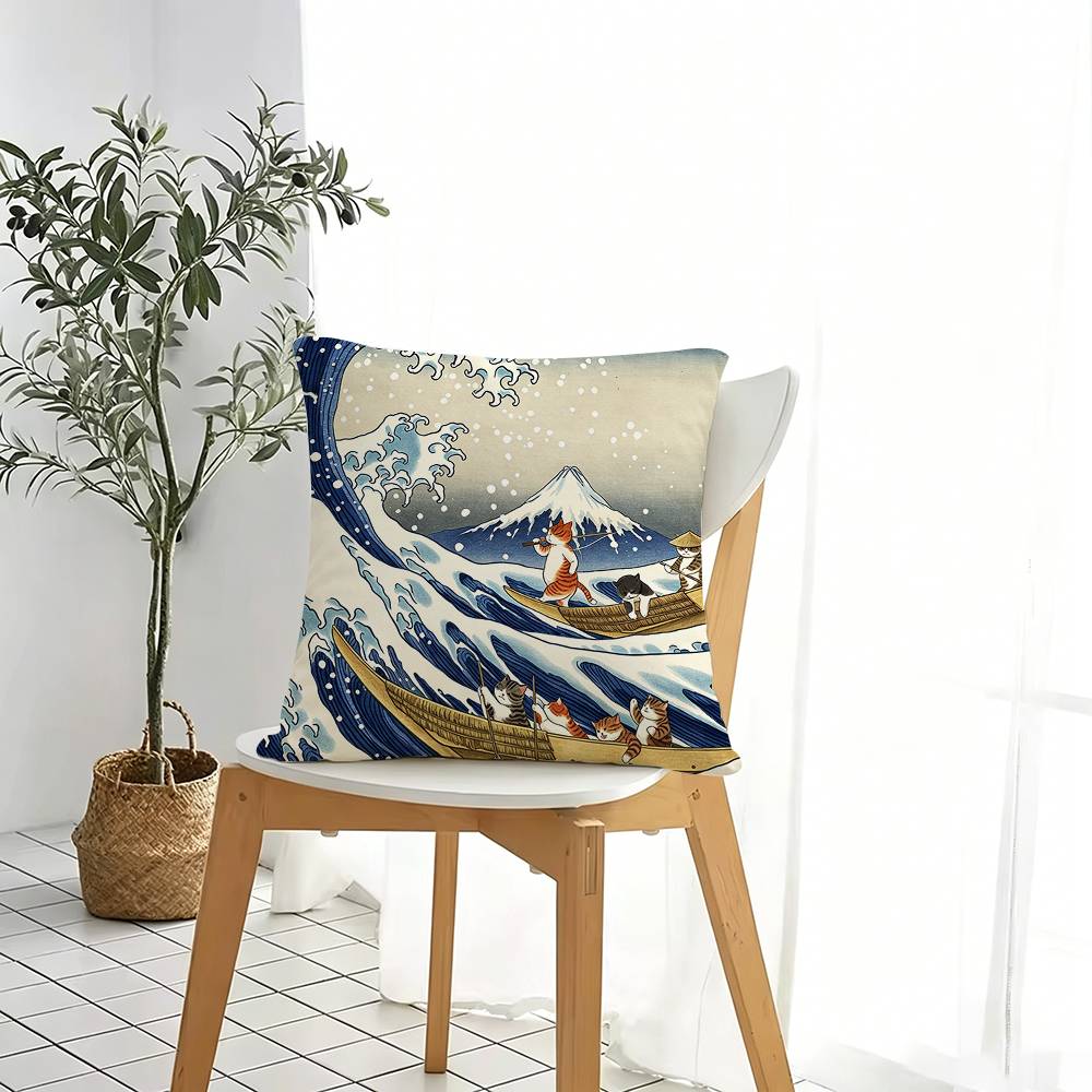 Art Katsushika H-Hokusai  Squa - Home Art Textiles review and price